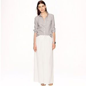 J Crew S White Maxi Gauze Skirt